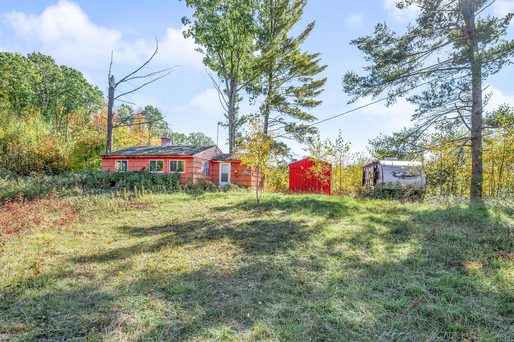 37.6 Acres of Land with Home for Sale in Le Roy, Michigan
