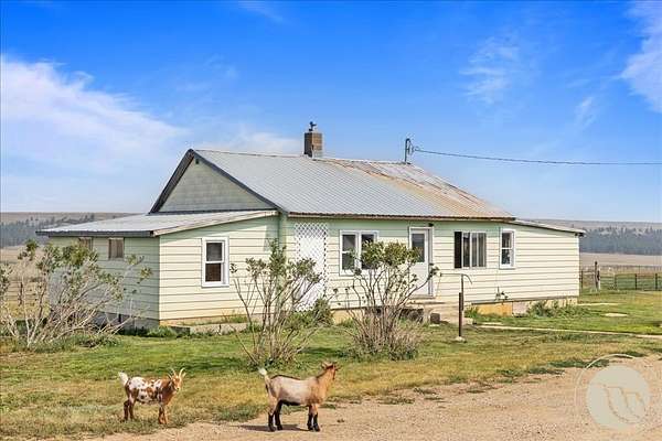 80 Acres of Agricultural Land with Home for Sale in Lewistown, Montana