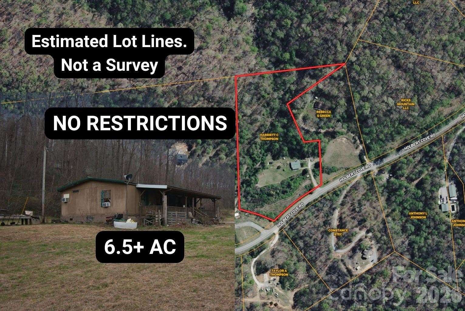 6.5 Acres of Agricultural Land for Sale in Saluda, North Carolina