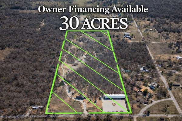 30 Acres of Agricultural Land with Home for Sale in Springtown, Texas