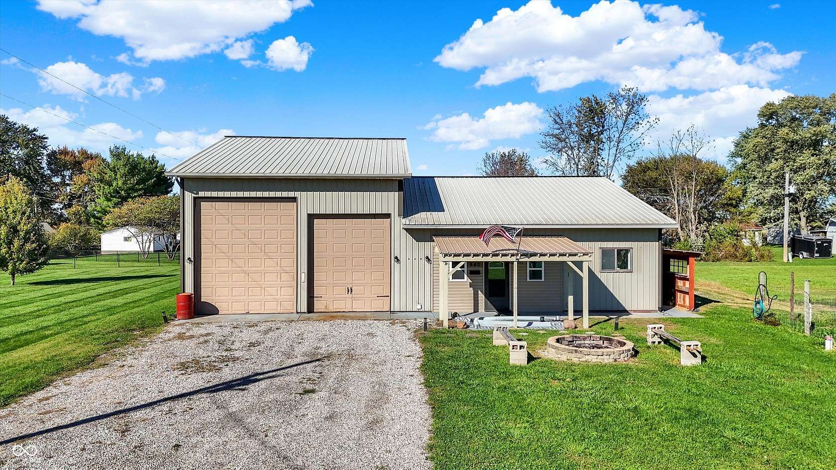 4.29 Acres of Residential Land with Home for Sale in Fountaintown, Indiana