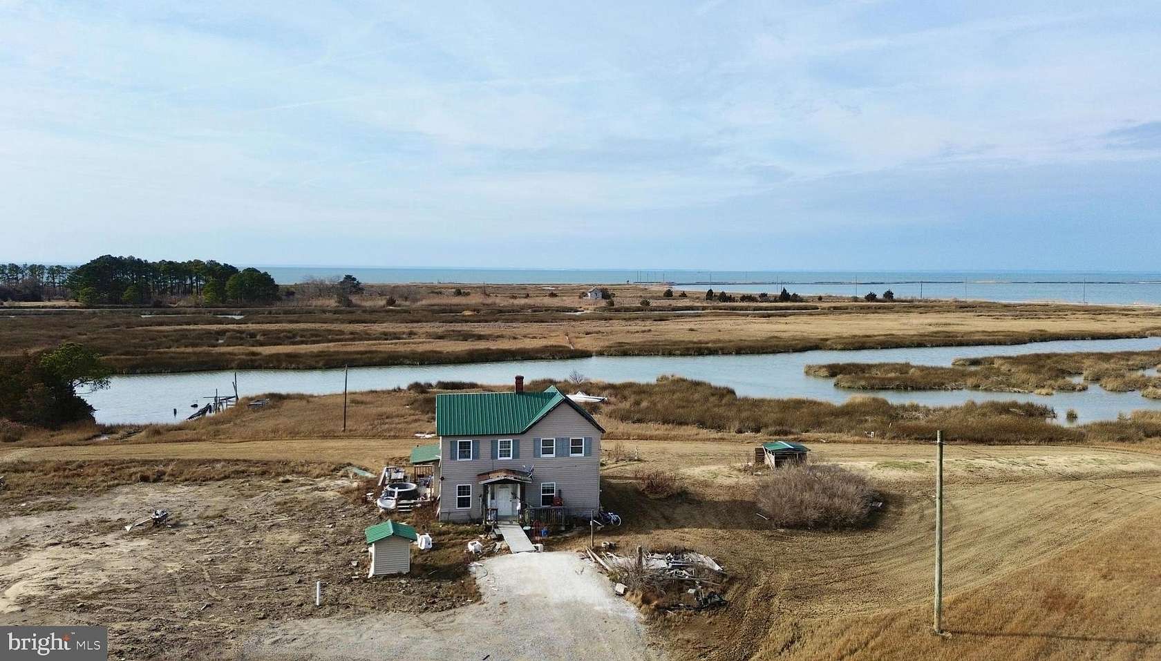 6 Acres of Residential Land with Home for Sale in Fishing Creek, Maryland