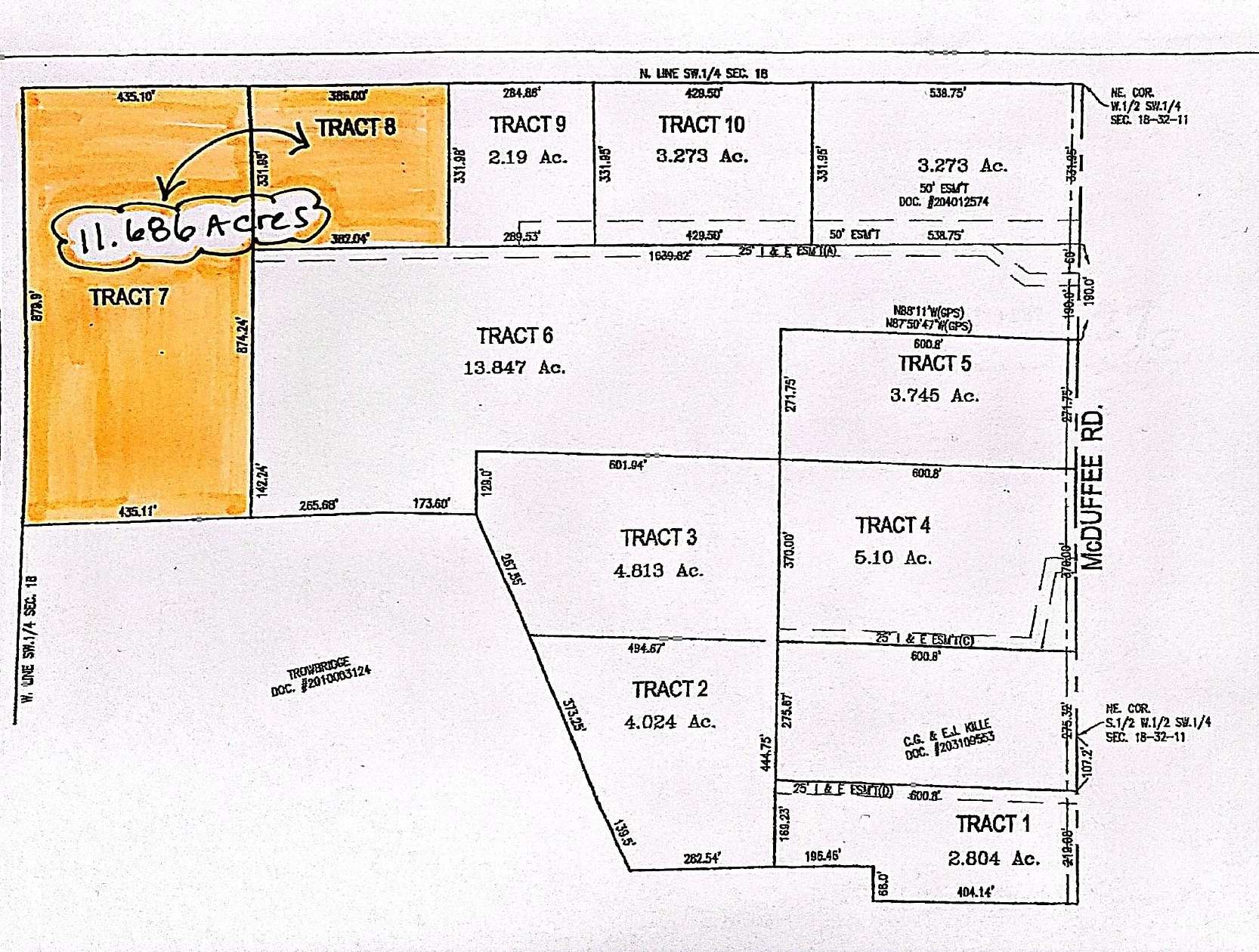 11.7 Acres of Land for Sale in Churubusco, Indiana