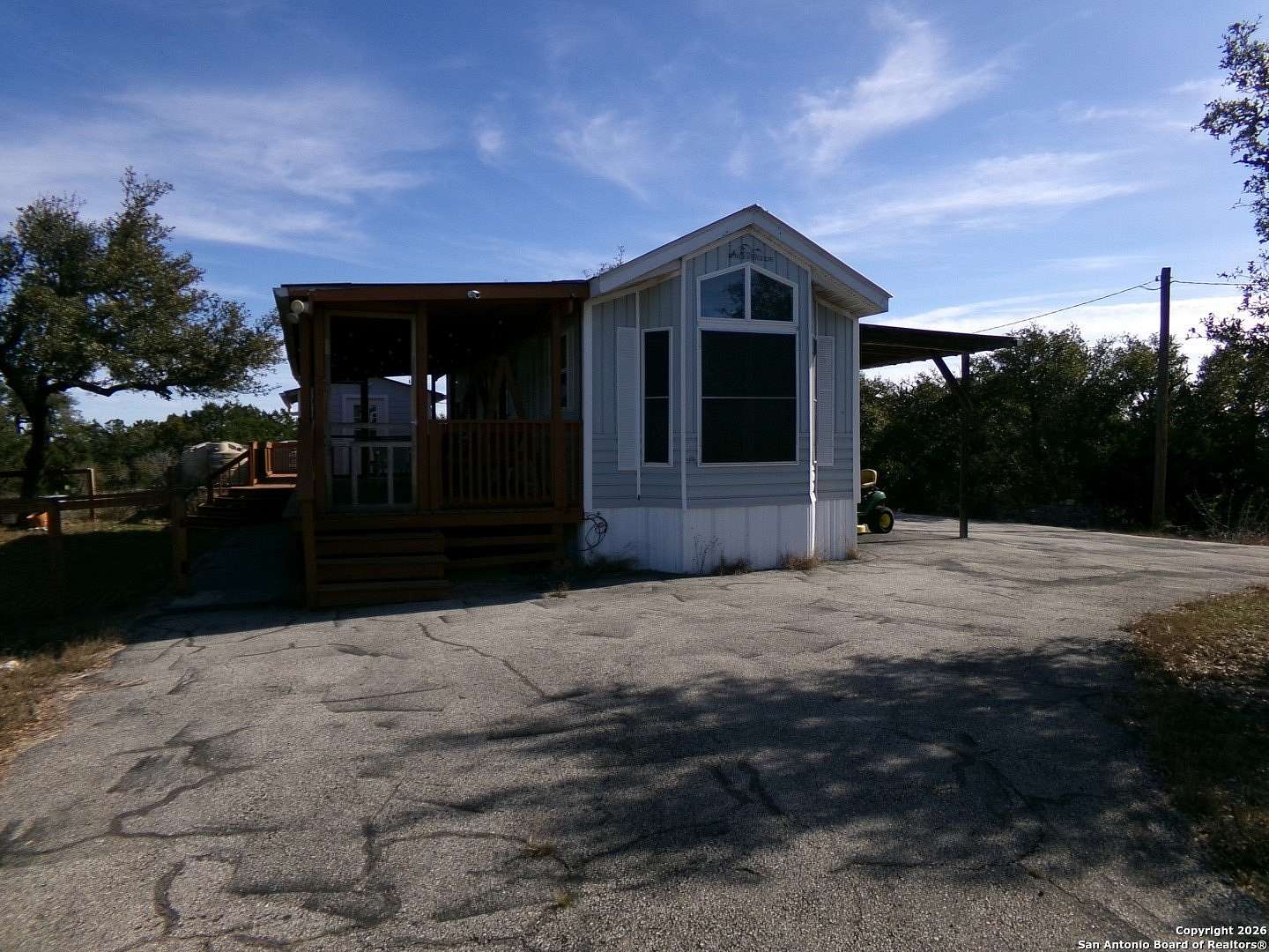 5 Acres of Residential Land with Home for Sale in Pipe Creek, Texas