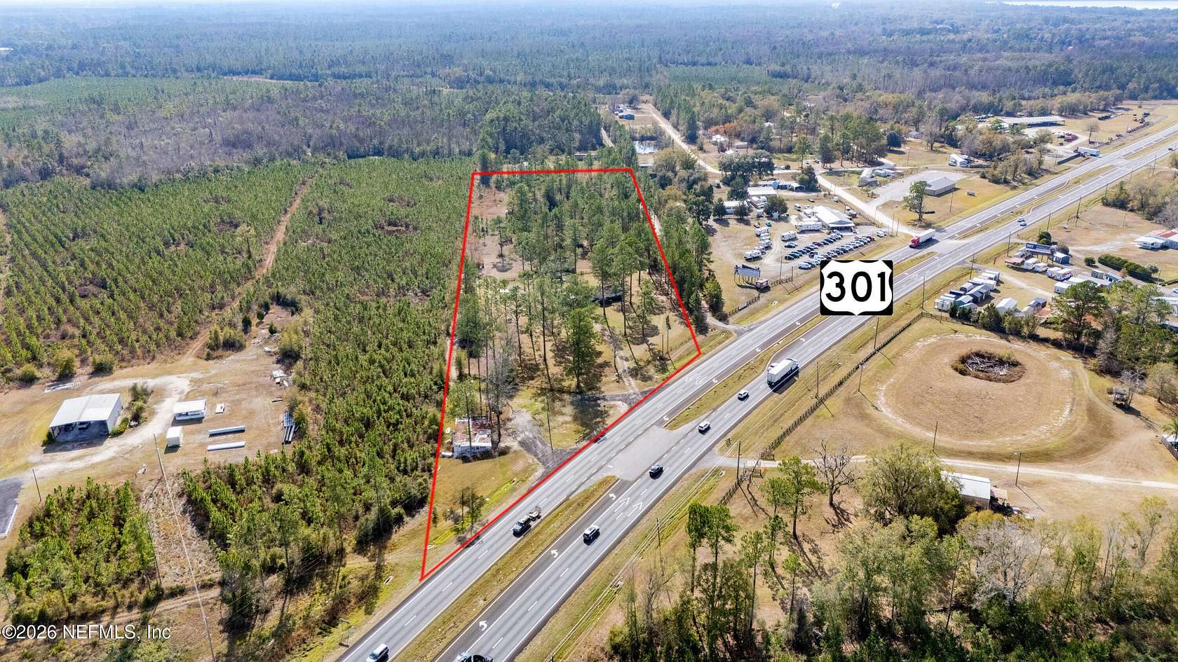 7.79 Acres of Improved Mixed-Use Land for Sale in Starke, Florida
