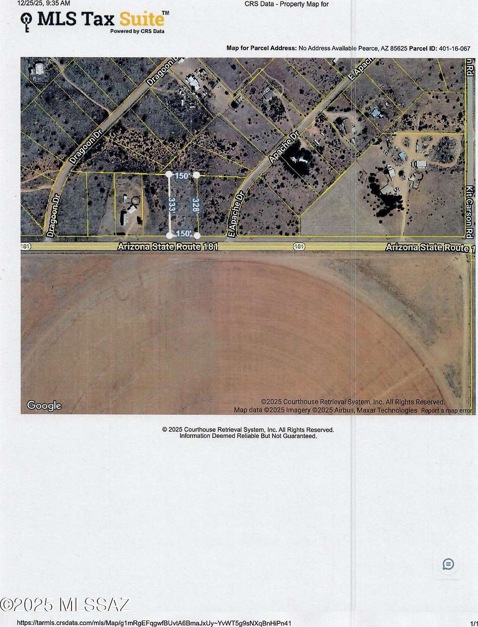 1.14 Acres of Residential Land for Sale in Pearce, Arizona