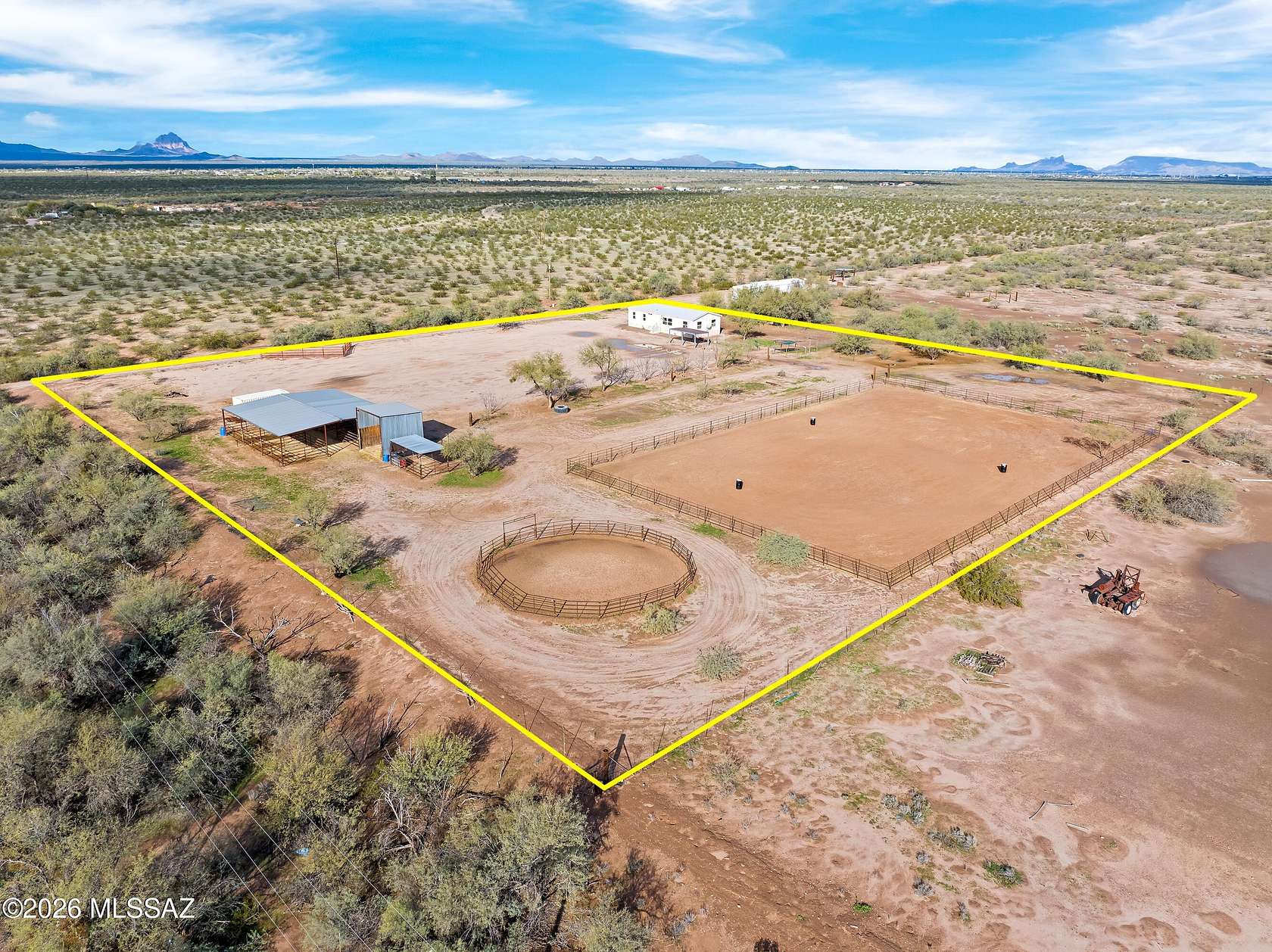 4.52 Acres of Residential Land with Home for Sale in Marana, Arizona