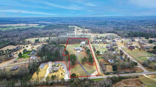 8.8 Acres of Residential Land with Home for Sale in Deatsville, Alabama