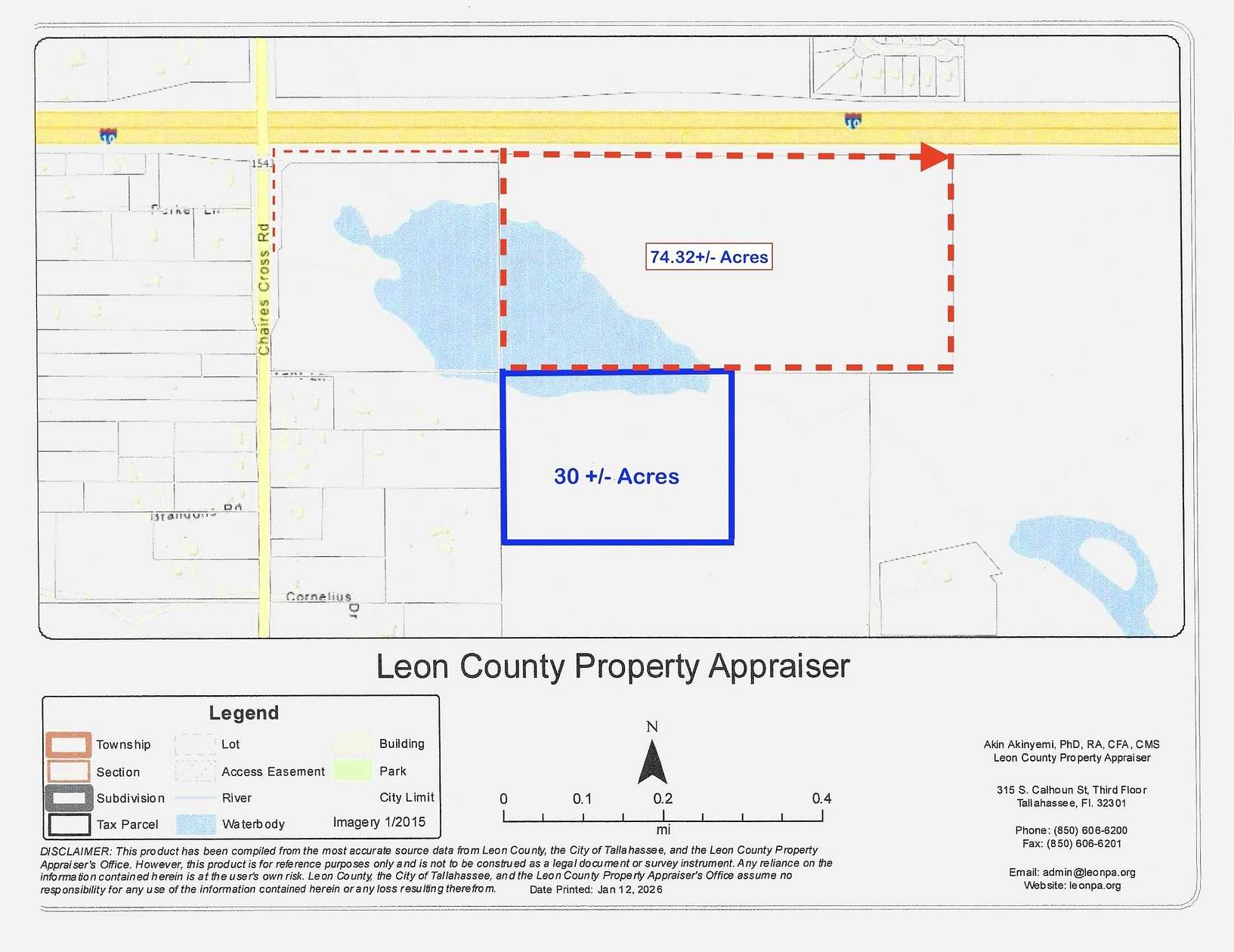 30 Acres of Land for Sale in Tallahassee, Florida
