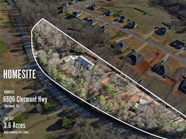 3.6 Acres of Residential Land with Home for Sale in Clermont, Georgia