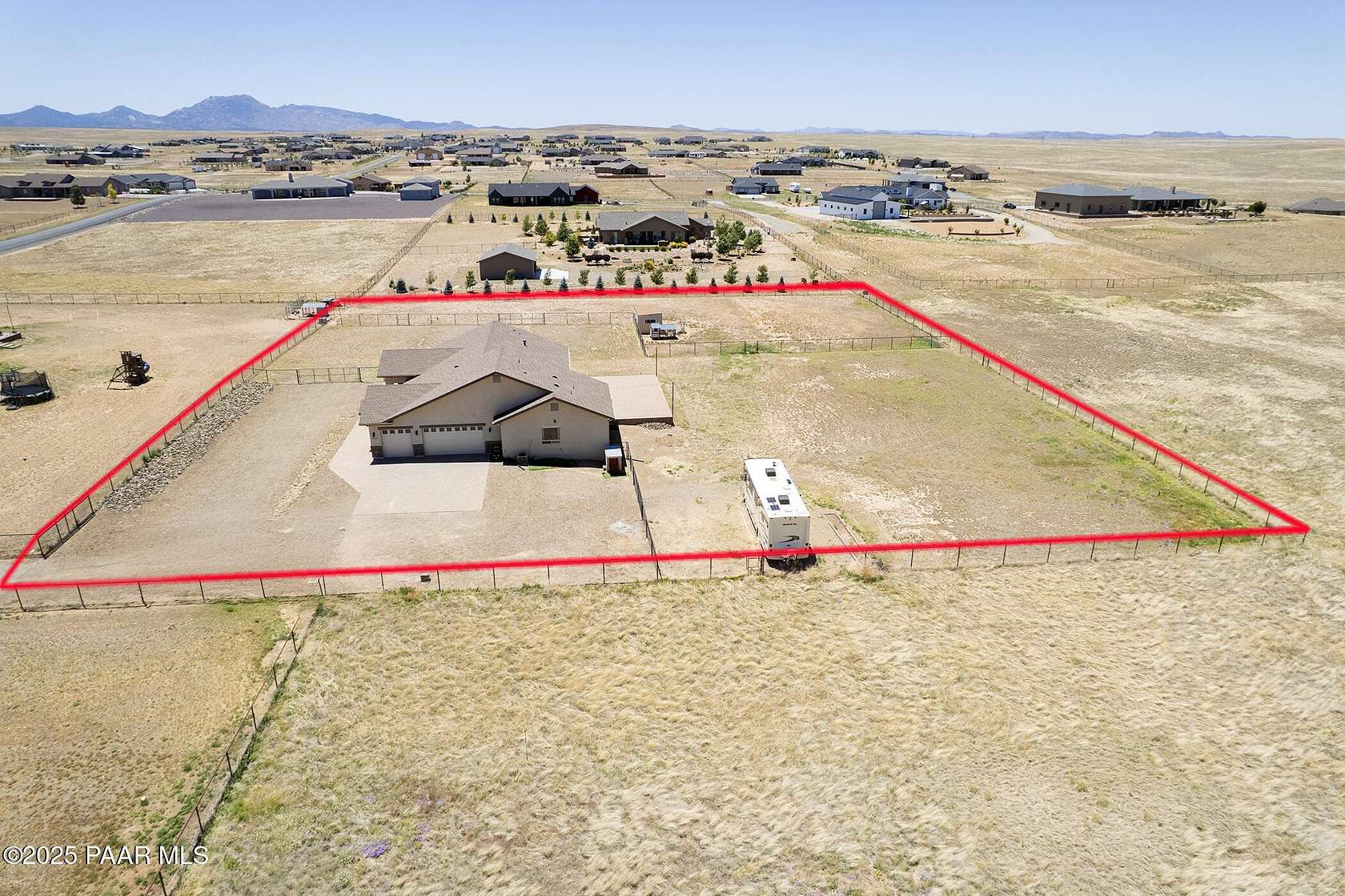 2 Acres of Residential Land with Home for Sale in Prescott Valley, Arizona