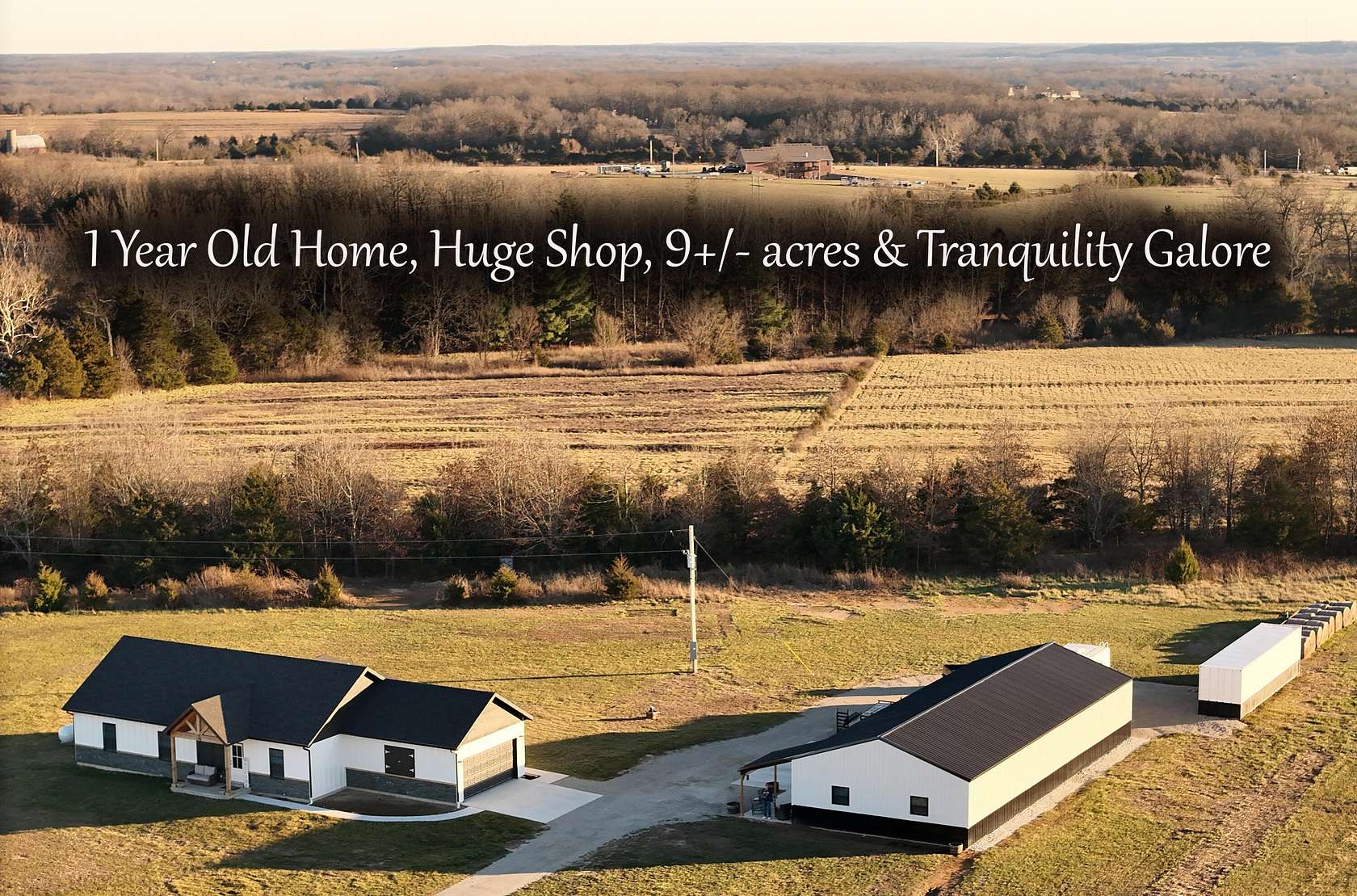 8.79 Acres of Residential Land with Home for Sale in Marshfield, Missouri