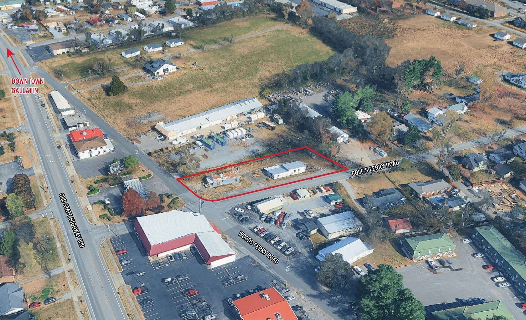 0.58 Acres of Improved Commercial Land for Sale in Gallatin, Tennessee