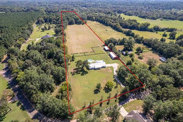 13 Acres of Land with Home for Sale in Troup, Texas