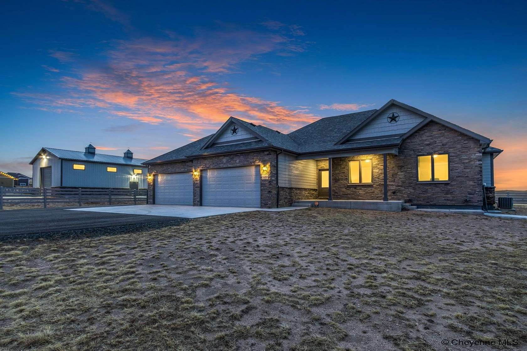 4.89 Acres of Land with Home for Sale in Cheyenne, Wyoming