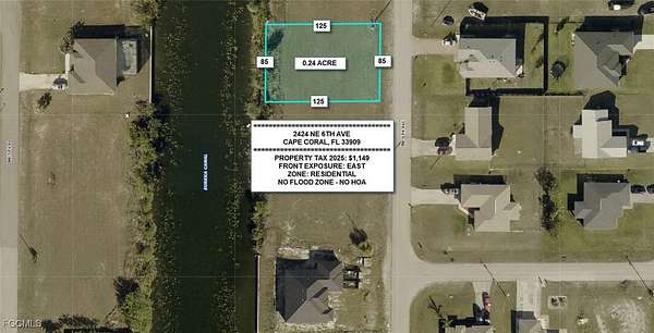 0.24 Acres of Residential Land for Sale in Cape Coral, Florida