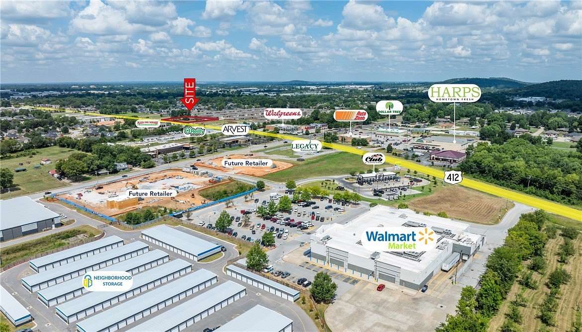 1.54 Acres of Commercial Land for Sale in Springdale, Arkansas