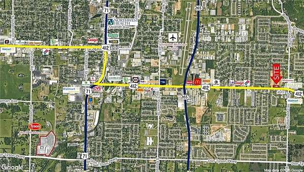 1.54 Acres of Commercial Land for Sale in Springdale, Arkansas