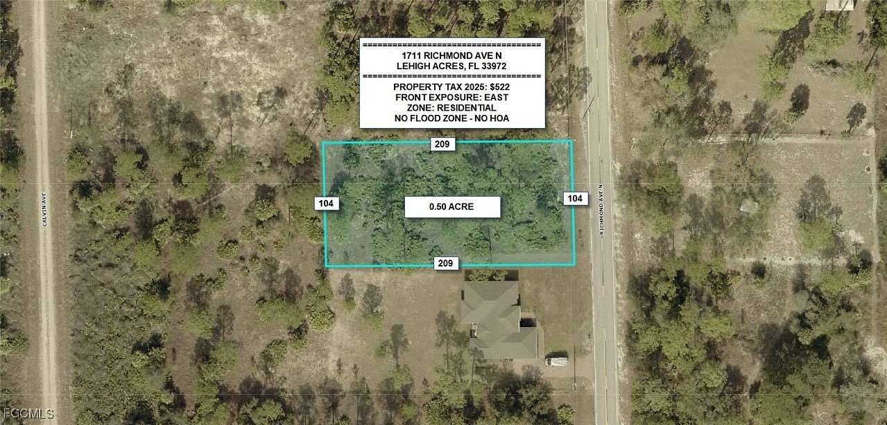 0.5 Acres of Residential Land for Sale in Lehigh Acres, Florida