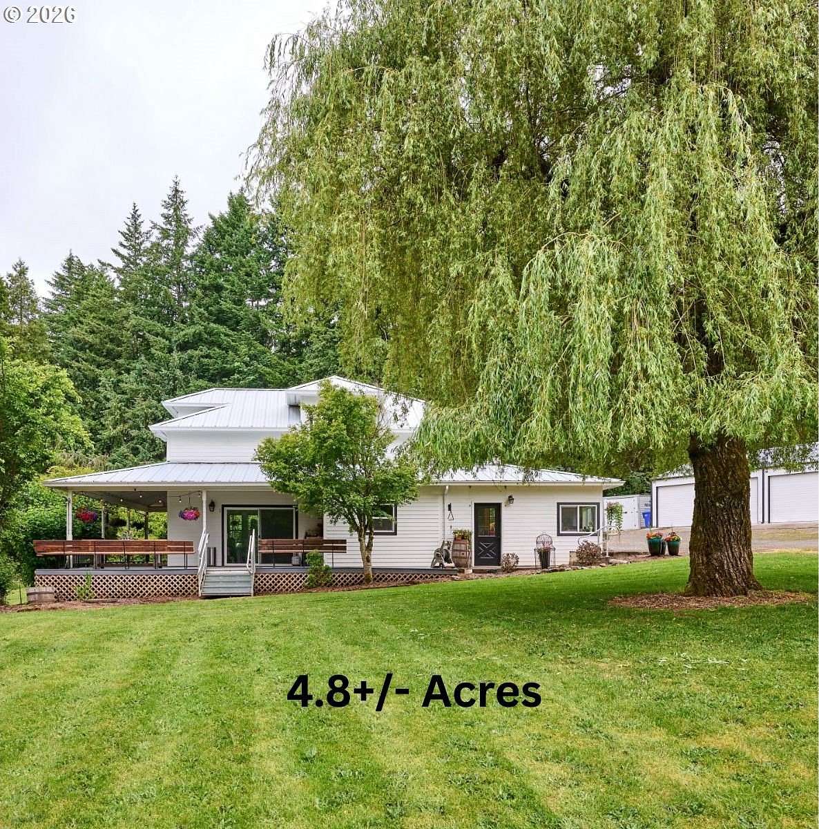 4.8 Acres of Land with Home for Sale in Beavercreek, Oregon