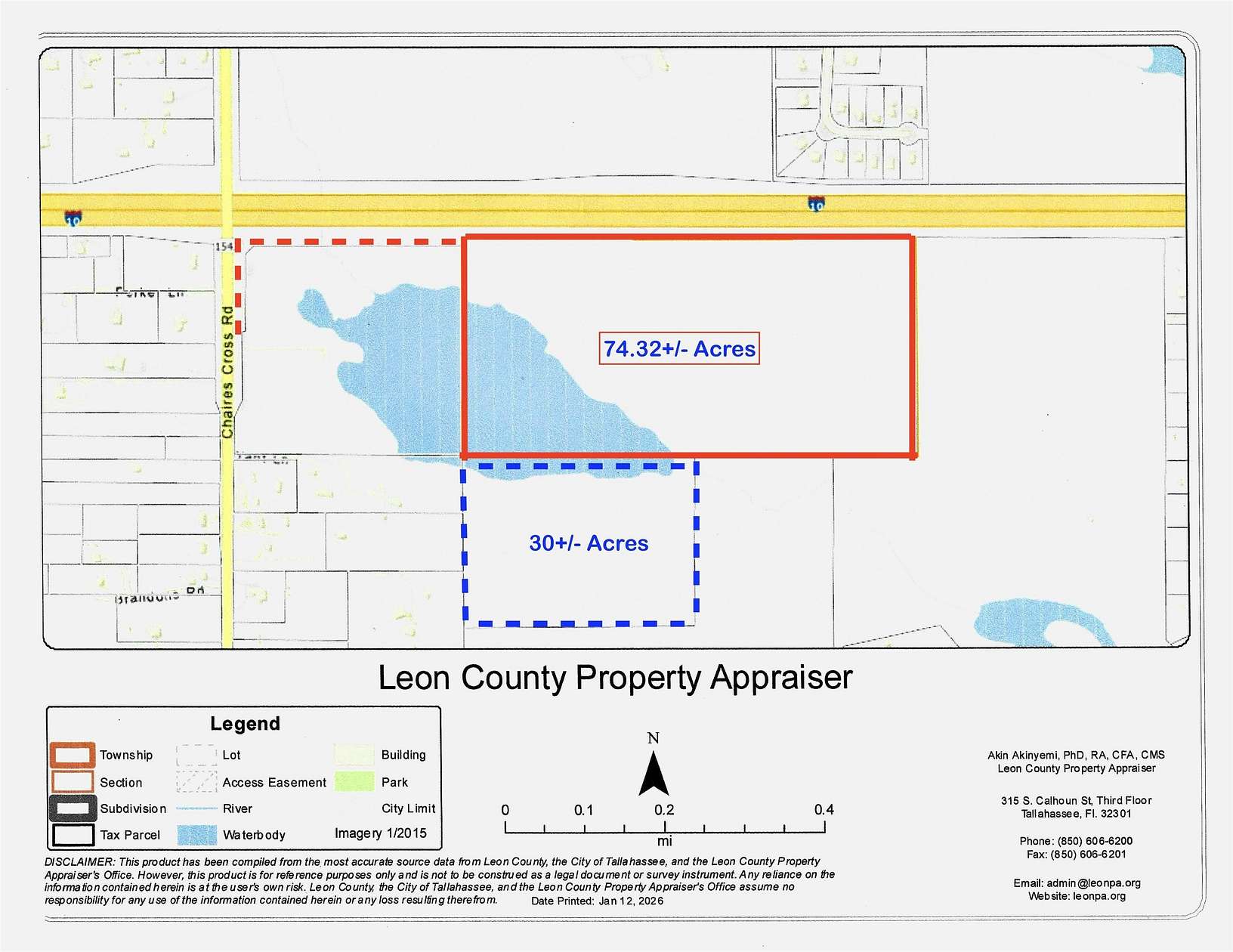 74.3 Acres of Land for Sale in Tallahassee, Florida