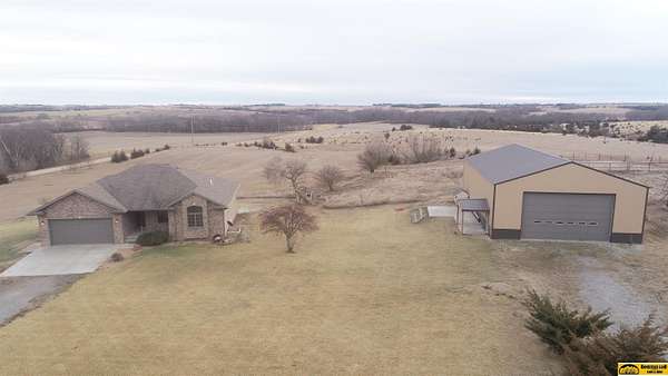 10 Acres of Residential Land with Home for Sale in Plymouth, Nebraska