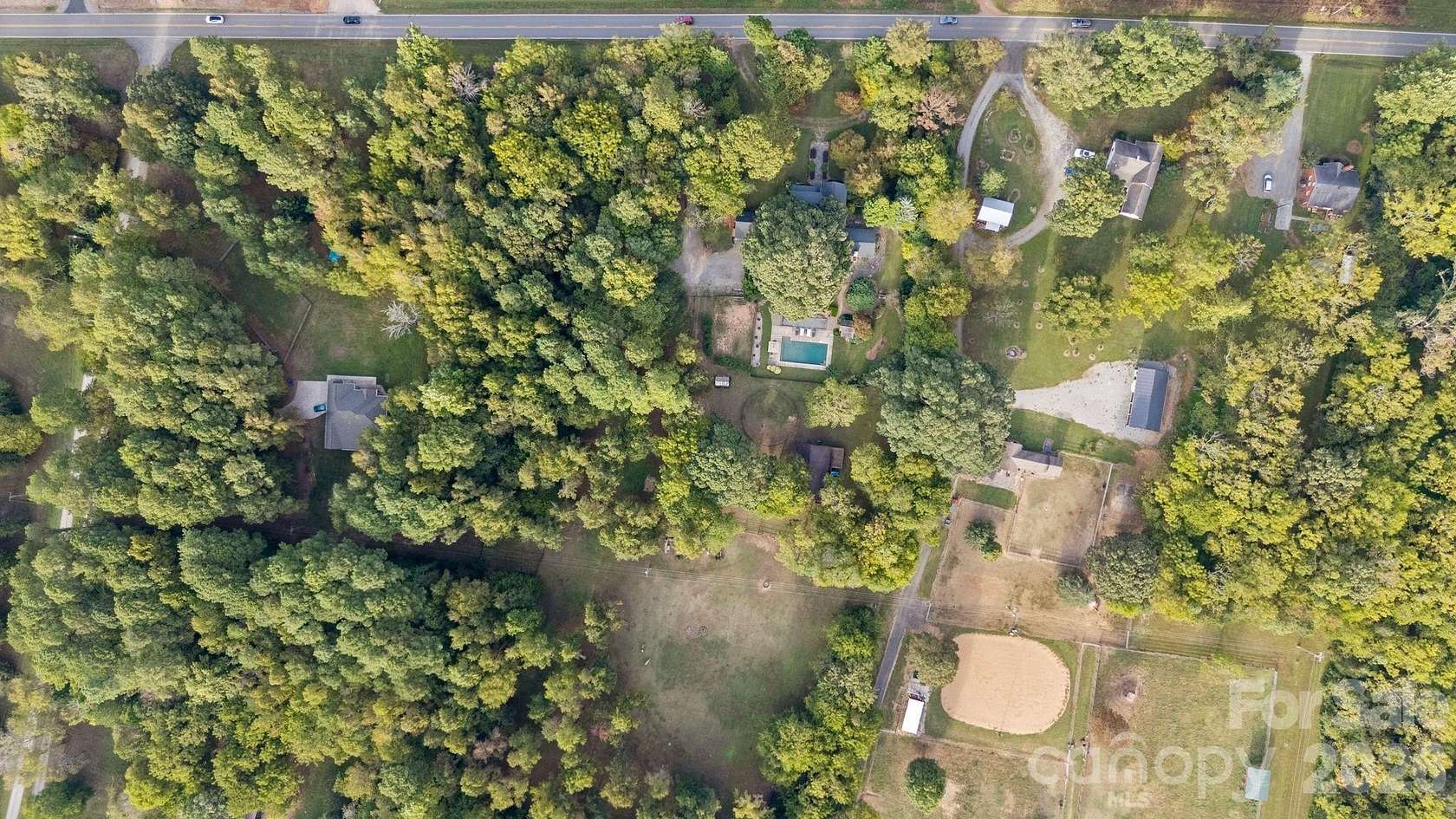 14.9 Acres of Land with Home for Sale in Huntersville, North Carolina