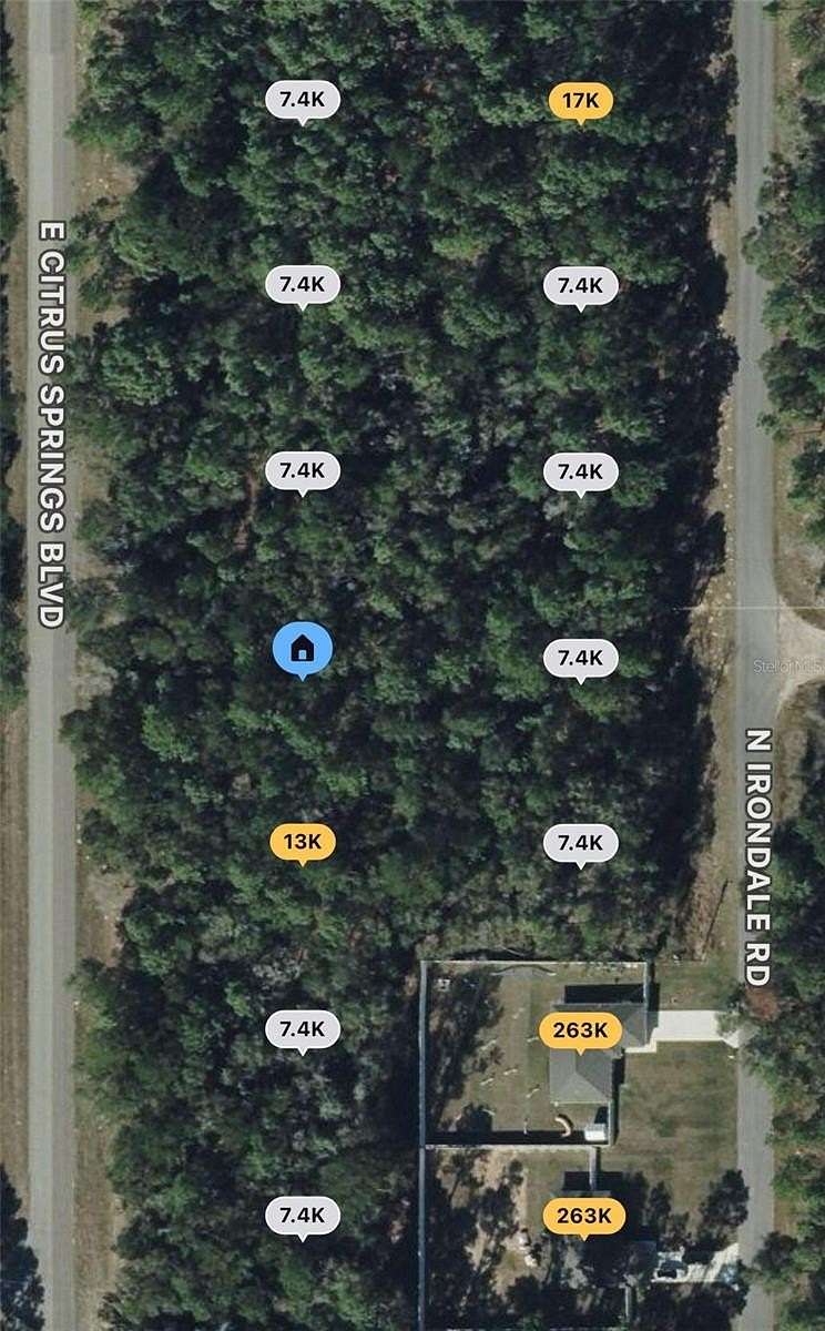 0.34 Acres of Residential Land for Sale in Citrus Springs, Florida