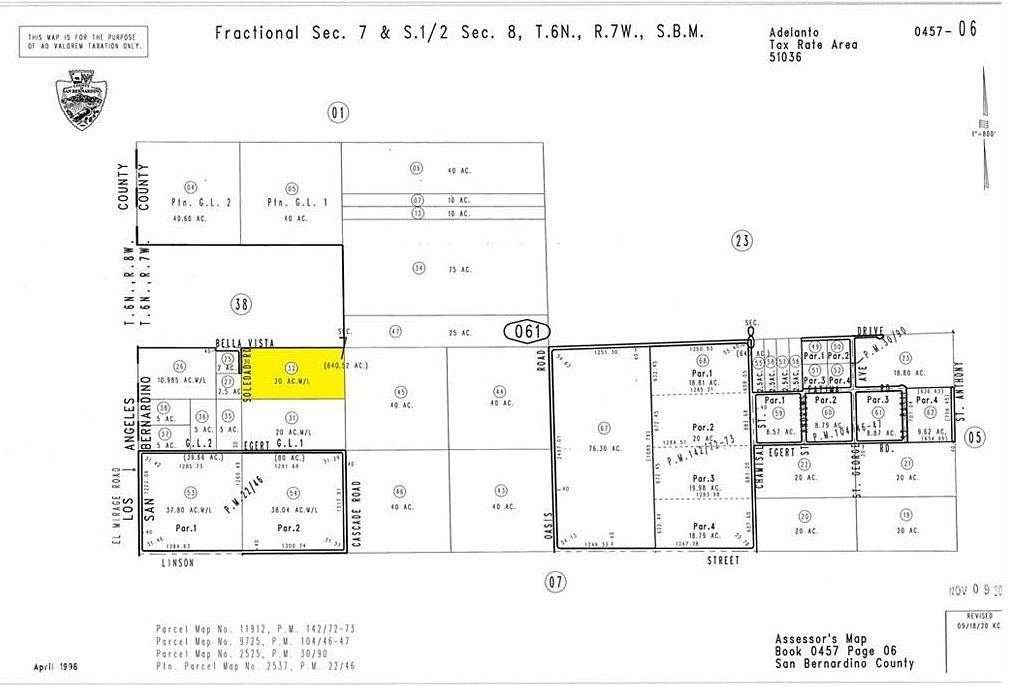 20 Acres of Land for Sale in El Mirage, California