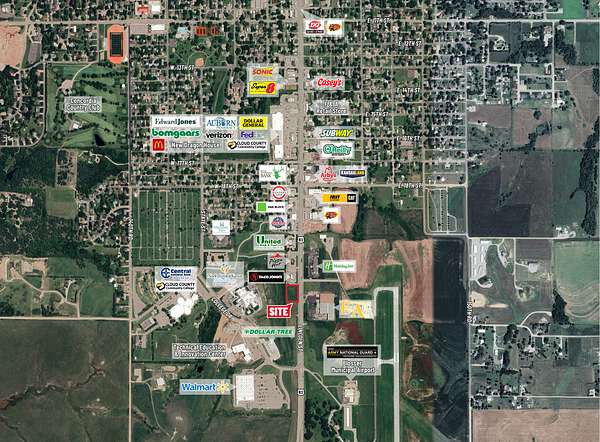 0.89 Acres of Commercial Land for Auction in Concordia, Kansas