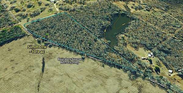 10.4 Acres of Recreational Land for Sale in Simms, Texas
