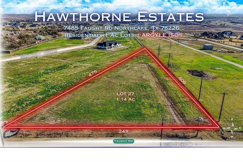1.14 Acres of Residential Land for Sale in Northlake, Texas