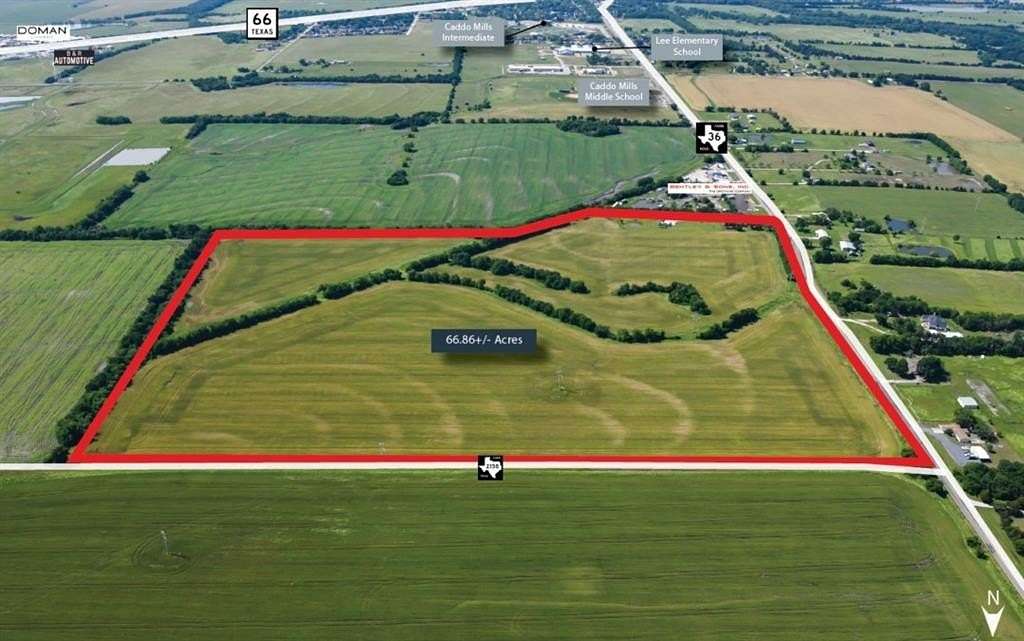 66.9 Acres of Land for Sale in Caddo Mills, Texas