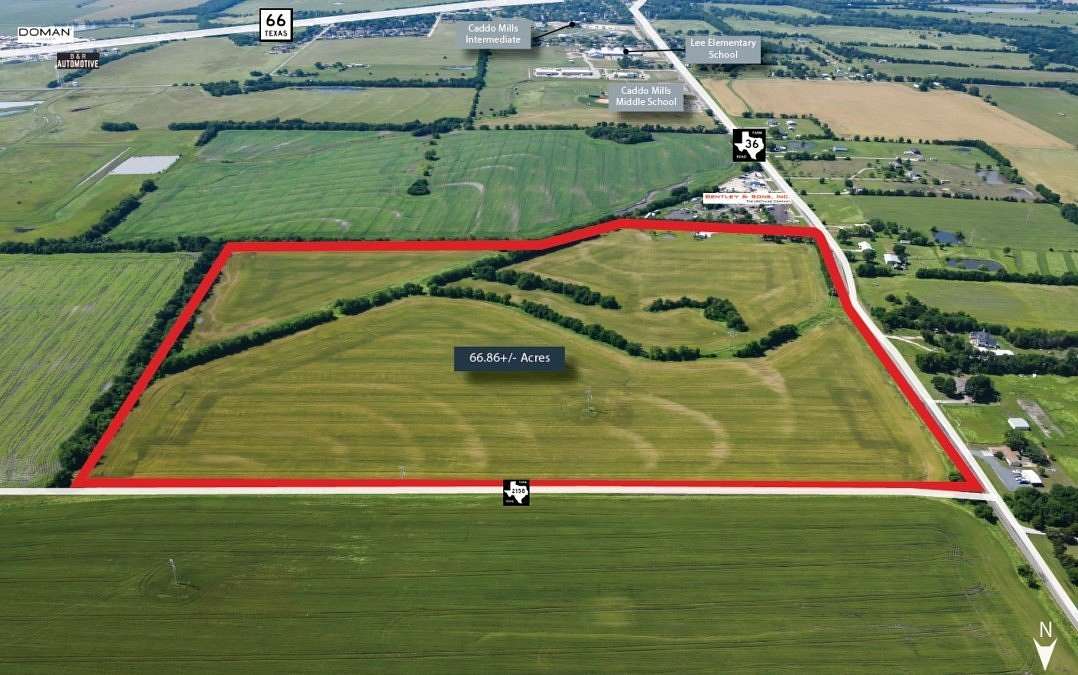 66.9 Acres of Land for Sale in Caddo Mills, Texas
