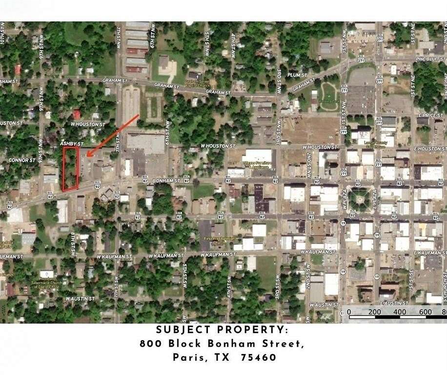 0.8 Acres of Mixed-Use Land for Sale in Paris, Texas