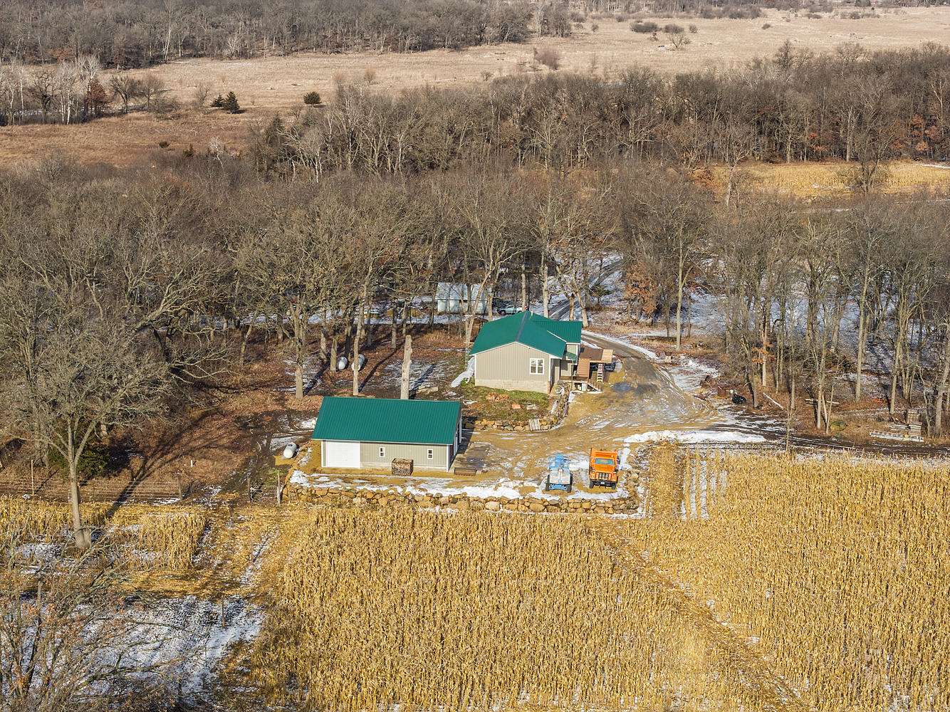 40 Acres of Recreational Land with Home for Sale in Dalton, Wisconsin