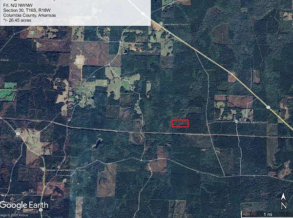 26.5 Acres of Recreational Land for Sale in Stephens, Arkansas