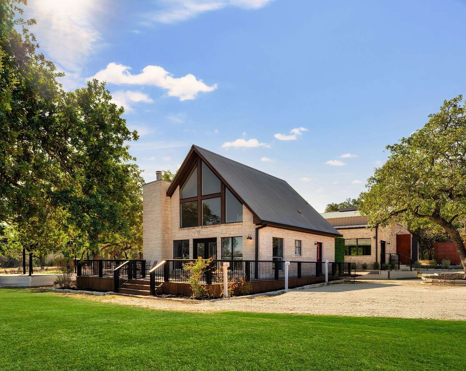 34 Acres of Agricultural Land with Home for Sale in Round Mountain, Texas