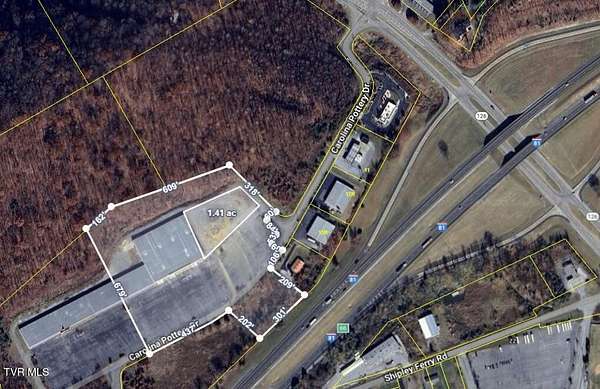 6.6 Acres of Commercial Land for Lease in Blountville, Tennessee