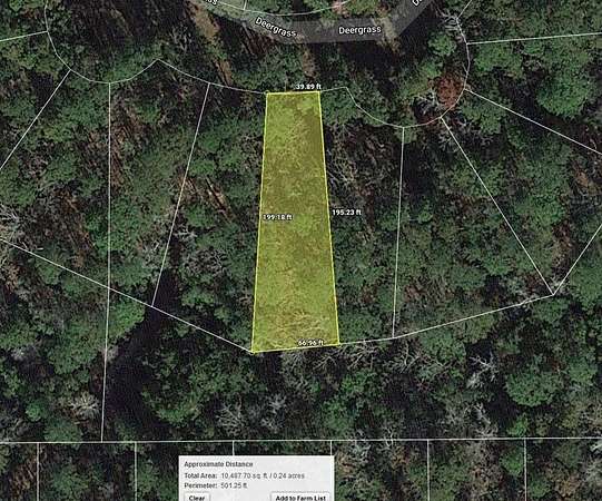 0.24 Acres of Residential Land for Sale in Brookeland, Texas