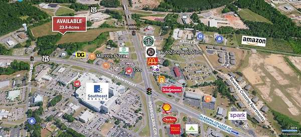 23.8 Acres of Mixed-Use Land for Sale in Dothan, Alabama