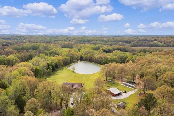 25 Acres of Recreational Land with Home for Sale in Milan, Tennessee