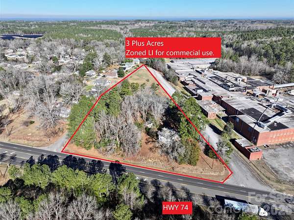 3 Acres of Commercial Land for Sale in Wadesboro, North Carolina