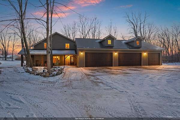 6.56 Acres of Residential Land with Home for Sale in Campbellsport, Wisconsin