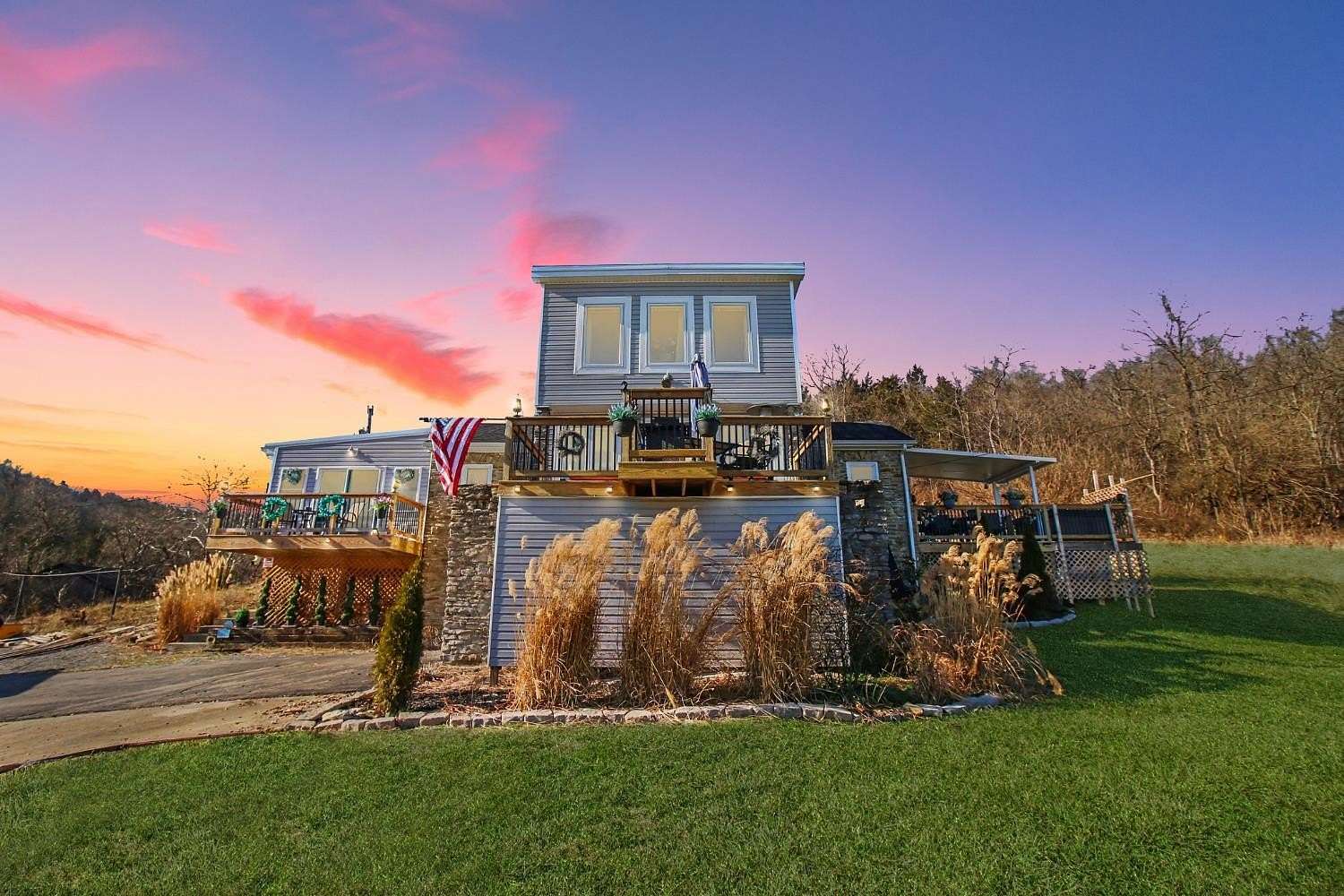 5.42 Acres of Land with Home for Sale in Rising Sun, Indiana