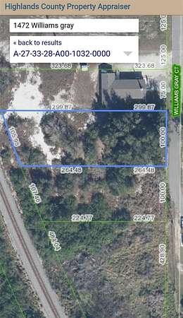 0.66 Acres of Residential Land for Sale in Avon Park, Florida