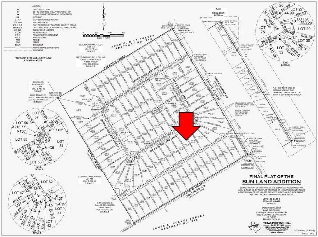 1 Acre of Residential Land for Sale in Dawson, Texas