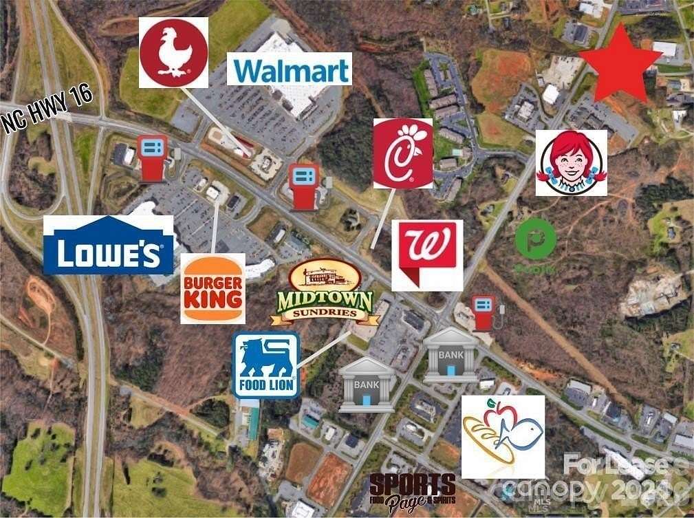 2 Acres of Commercial Land for Lease in Denver, North Carolina
