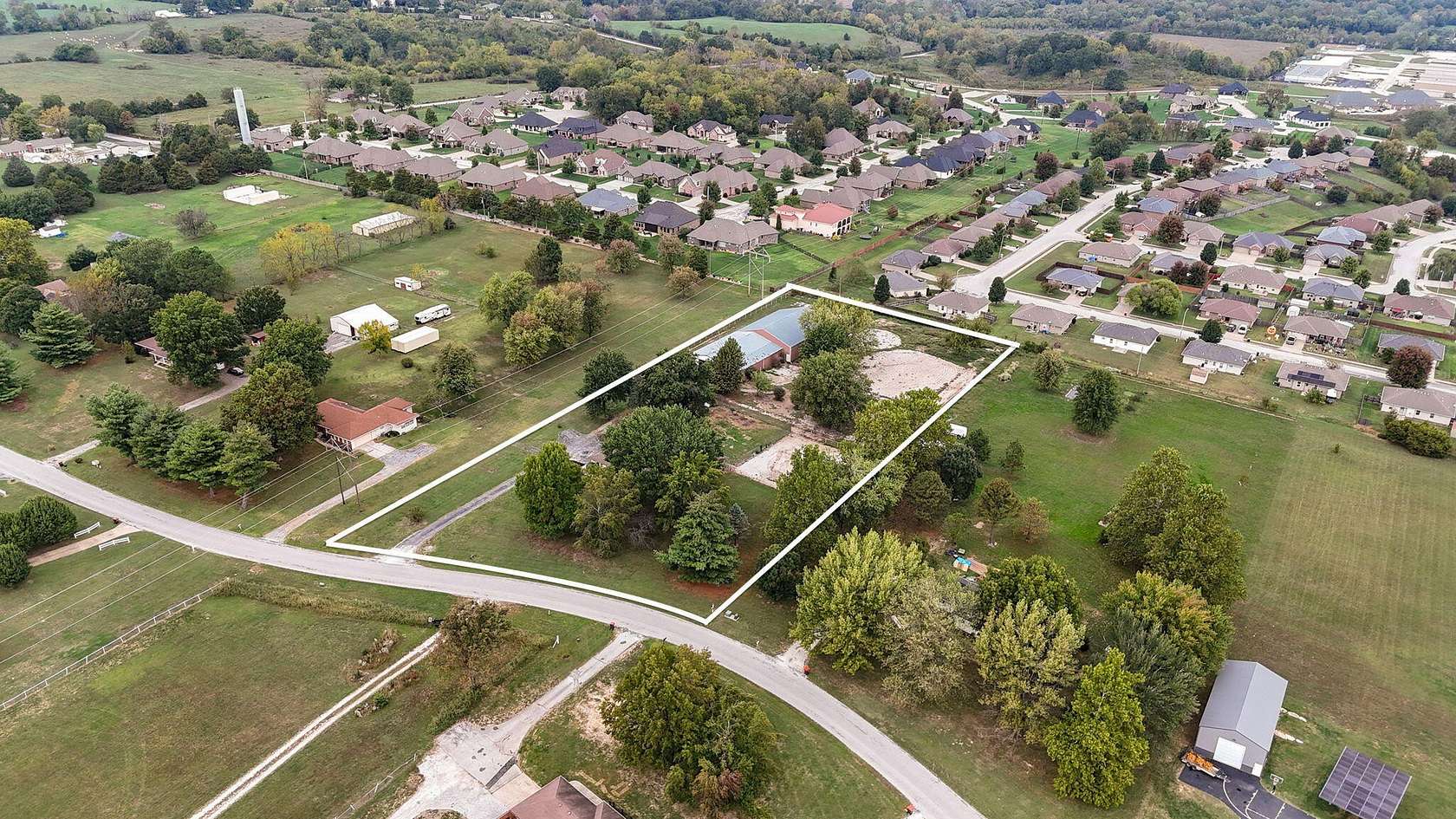 3 Acres of Residential Land with Home for Sale in Nixa, Missouri