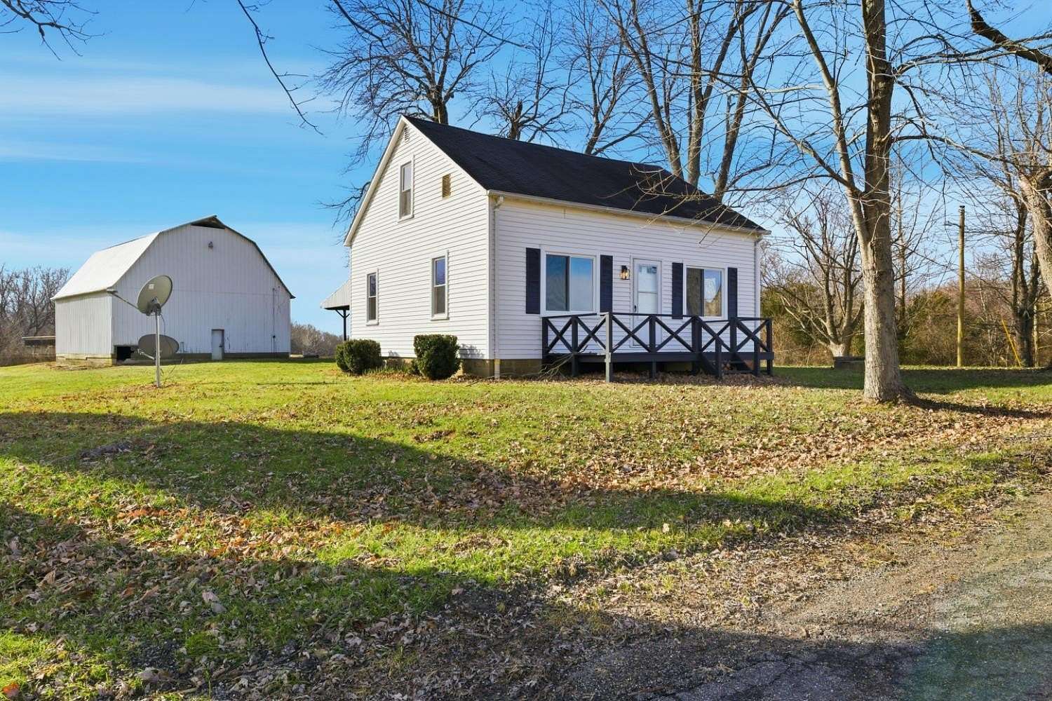 21.7 Acres of Land with Home for Sale in Laurel, Indiana